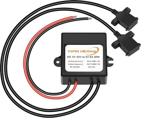 DC 12V/24V to 5V USB C 5A 25W Step Down Converter Type-C Interface Buck Charge Module Waterproof Power Adapter in Saudi Arabia