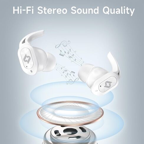 Wreless Earbds Bluetoth Headphons Wireles Chargig Case 32H Playbak Dsplay in Ear Earphoes Waterprof Stere Bas Ergonmic Desin Easy Pairng Wireles Chargng for Spot Workut Gamng Compatble with IOS Device in Saudi Arabia
