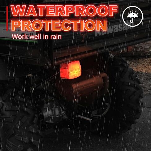 A & UTV PRO Tail Light Housing for Kawasaki Mule 1990-2020, Rear Brake Stop Lamp Lens Accessories, Red, Replace OEM # 23026-1019, Red, 1PC in Saudi Arabia