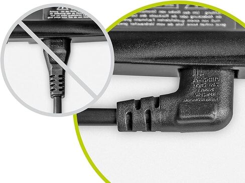 10FT TV Power Cord Replacement for Samsung TV, 90 Degree Angled 18AWG 2-Prong to L-Shaped C7 Power Cord for Samsung TV 24" 32" 40" 43" 48" 49" 50" 55" 60" 65" 75" Inch UN40 UN43 UN48 TV Charger Cable in Saudi Arabia