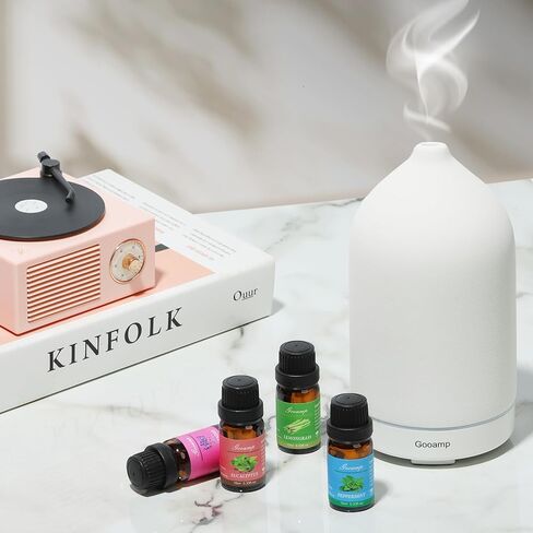 Essential Oils Set-Top 6 Organic Blends for Diffusers, Candle Making, Aromatherapy, Humidifiers, Gifts - Grape,Lemon,Mango,Bergamot,Plneapple,Peach(6X10ML) in Kuwait