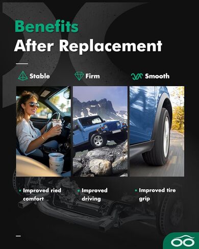 Shocks,SCITOO Rear Gas Struts Shock Absorbers Fit for 2006 2007 2008 Hyundai Sonata, 2006 2007 Hyundai Azera, 2007 2008 2009 Kia Amanti 349060 5614 Set of 2 in Kuwait