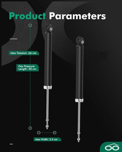 Shocks,SCITOO Rear Gas Struts Shock Absorbers Fit for 2006 2007 2008 Hyundai Sonata, 2006 2007 Hyundai Azera, 2007 2008 2009 Kia Amanti 349060 5614 Set of 2 in Kuwait
