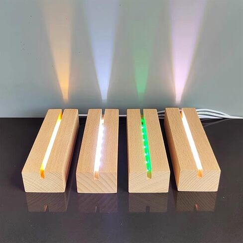 LED Crystal Light Base Multicolor Illuminated Display Base Lamp Holder,3" Auto Flashing Pedestal Show Stand Lighted Display Plate for 3D Glass Art Glass Art Figurines (Octagon) in Kuwait