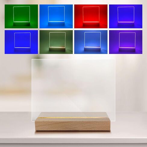 LED Crystal Light Base Multicolor Illuminated Display Base Lamp Holder,3" Auto Flashing Pedestal Show Stand Lighted Display Plate for 3D Glass Art Glass Art Figurines (Octagon) in Kuwait