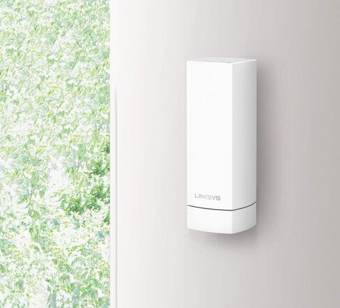 Linksys WHA0301 Velop Wall Mount: حامل العقدة لنظام Wi-Fi الشبكي الذكي Velop، يناسب نماذج النطاق المزدوج والثلاثي النطاق، تغطية منزلية كاملة (أبيض) in Kuwait