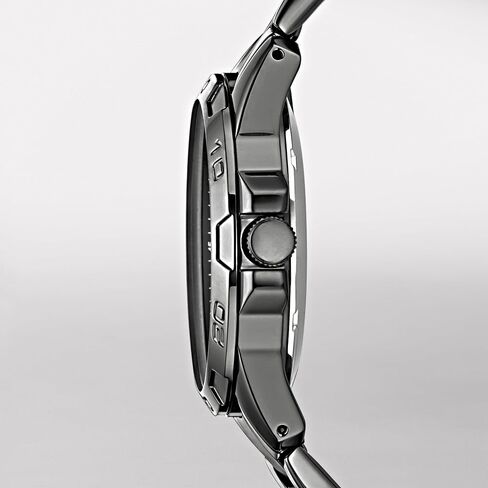 Relic by Fossil Men's Cameron Automatic Self-Winding Stainless Steel IP Skeleton Dial Watch, Color: Black (Model: ZR12110) in Kuwait