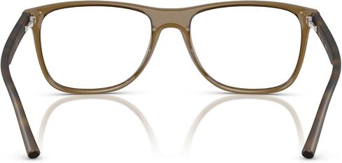 A|X ARMANI EXCHANGE Men's AX3048F Low Bridge Fit Rectangular Prescription Eyeglass Frames, Transparent Magnet Grey/Demo Lens, 56 mm in Saudi Arabia