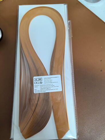 ODETOJOY Pestal Brown Toquilling Paper Strips 5mm Camel Quilling Strips للحرف اليدوية لون واحد أوريغامي شرائط ورقية 0.2 بوصة شرائط ورقية مخرمة (عاجي رقم 29) in Kuwait
