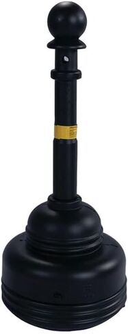 Eagle 1208BLACK SafeSmoker Outdoor Ashtray, High Density Polyethylene (HDPE) with Steel Bucket, 4 Gallon, Black in Saudi Arabia