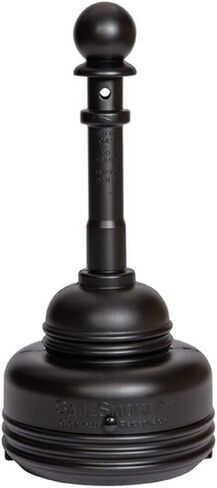 Eagle 1208BLACK SafeSmoker Outdoor Ashtray, High Density Polyethylene (HDPE) with Steel Bucket, 4 Gallon, Black in Saudi Arabia