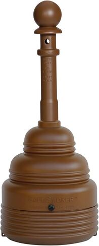 Eagle 1208BLACK SafeSmoker Outdoor Ashtray, High Density Polyethylene (HDPE) with Steel Bucket, 4 Gallon, Black in Saudi Arabia