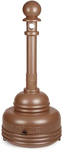 Eagle 1208BLACK SafeSmoker Outdoor Ashtray, High Density Polyethylene (HDPE) with Steel Bucket, 4 Gallon, Black in Saudi Arabia