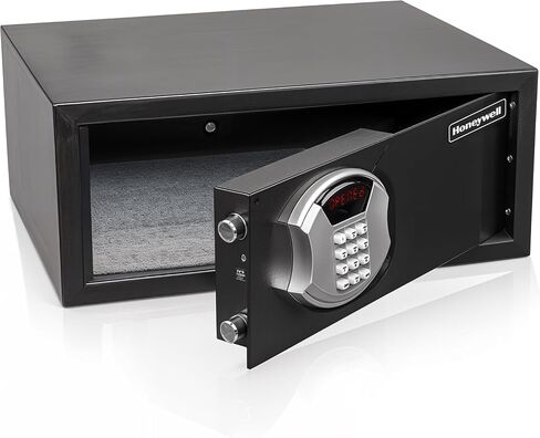 Honeywell Safes & Door Locks - Hotel Room Style Safe Box with Digital Lock - Fits 17" Laptop - LED Display Panel - Low Profile Steel Security Personal Safe for Money - 1.14 Cubic Feet - Black in Saudi Arabia