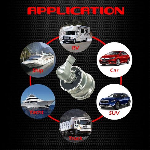 Ampper 12-24 V Master Battery Disconnect Switch, Battery Power Cut Isolator Killer for Car, Vehicle, RV and Boat (300 A, On/Off) in Saudi Arabia