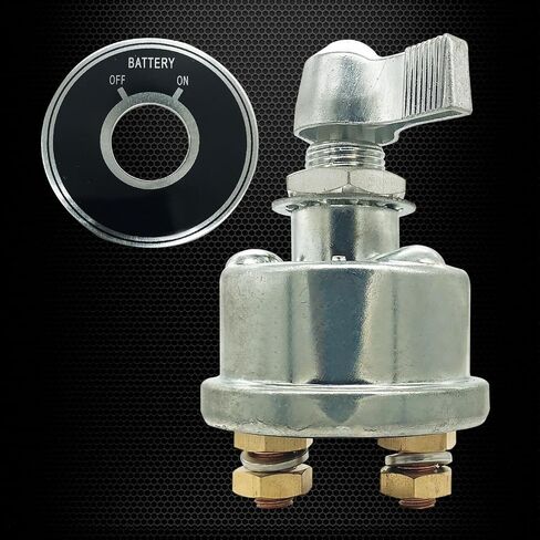Ampper 12-24 V Master Battery Disconnect Switch, Battery Power Cut Isolator Killer for Car, Vehicle, RV and Boat (300 A, On/Off) in Saudi Arabia