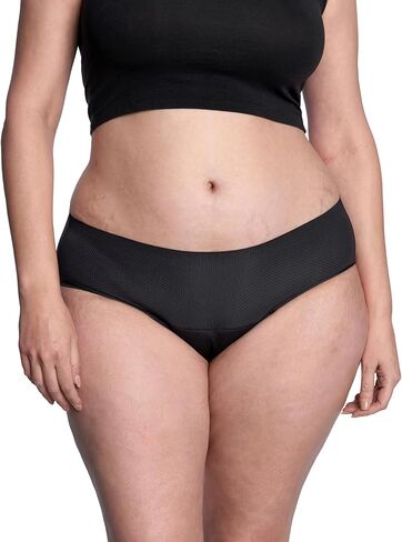 Thinx Period Underwear, Breathable Hip Huggers, Holds Up to 12 Regular Tampons, FSA HSA Approved Period Panties, All-Day Absorbency Menstrual Underwear for Women Leakproof & Reusable, Brush/1 Pack/XL in Saudi Arabia