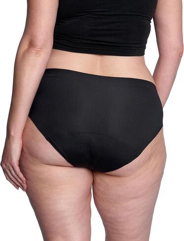 Thinx Period Underwear, Breathable Hip Huggers, Holds Up to 12 Regular Tampons, FSA HSA Approved Period Panties, All-Day Absorbency Menstrual Underwear for Women Leakproof & Reusable, Brush/1 Pack/XL in Saudi Arabia