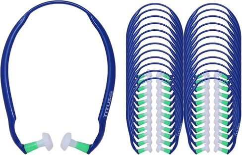 Titus Silicone U-Band - Over Ear Reusable Banded Ear Plugs 28 NRR CE 352-1 ANSI S3.19 (2) in Saudi Arabia