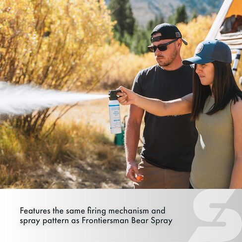 SABRE Frontiersman 7.9 oz Inert Bear & Mountain Lion Practice Spray, Up to 40 ft Range, Realistic Canister Increases Familiarity and Confidence in Use in Kuwait