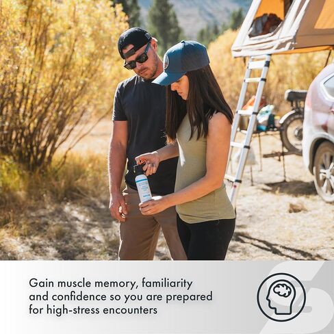 SABRE Frontiersman 7.9 oz Inert Bear & Mountain Lion Practice Spray, Up to 40 ft Range, Realistic Canister Increases Familiarity and Confidence in Use in Kuwait