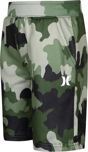 Hurley Boy's Solar Shorts (Big Kids) Green Camo XL (18-20 Big Kid) in Saudi Arabia