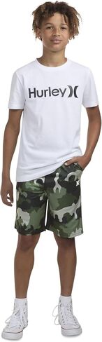 Hurley Boy's Solar Shorts (Big Kids) Green Camo XL (18-20 Big Kid) in Saudi Arabia