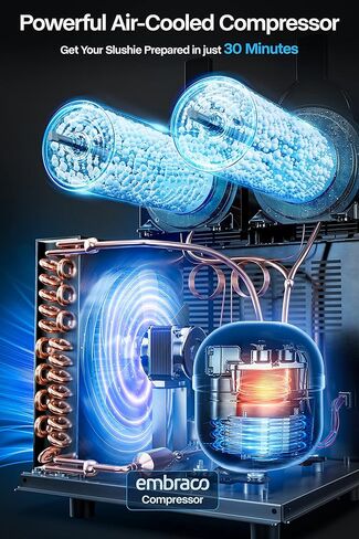 Leacco Commercial Slushie Machine, Frozen Drink Margarita Machine Smoothie Slushy Maker Stainless Steel 110V in Kuwait