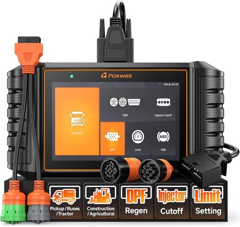 FOXWELL NT809 2024 أداة المسح ثنائية الاتجاه لجميع الأنظمة، تحديث WiFi مجاني لمدة 3 سنوات، 30+ إعادة تعيين، نزيف ABS/إعادة ضبط الزيت/ترميز الحاقن، أداة تشخيص الماسح الضوئي للسيارات، CAN-FD/DOIP، Android 9 in Saudi Arabia
