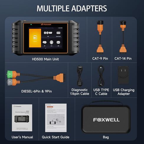 FOXWELL NT809 2024 أداة المسح ثنائية الاتجاه لجميع الأنظمة، تحديث WiFi مجاني لمدة 3 سنوات، 30+ إعادة تعيين، نزيف ABS/إعادة ضبط الزيت/ترميز الحاقن، أداة تشخيص الماسح الضوئي للسيارات، CAN-FD/DOIP، Android 9 in Saudi Arabia