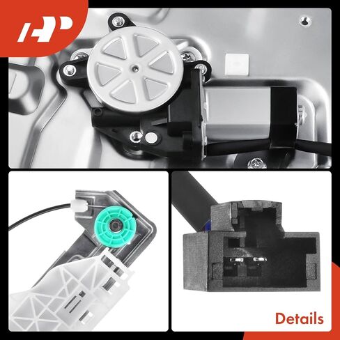 A-Premium Power Window Regulator with 2-Pin Motor Compatible with Chevrolet Equinox 2005-2009 & Pontiac Torrent 2006-2009, Front Left Driver Side, Replace# 19210257, 88980981 in Kuwait