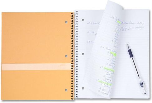 Five Star Spiral Notebooks + Study App, 6 Pack, 5 Subject, College Ruled Paper, Fights Ink Bleed, Water Resistant Cover, 8-1/2" x 11", 200 Sheets,Assorted Colors (73793) in Saudi Arabia