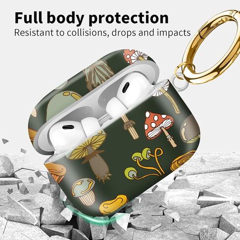 غطاء حافظة Airpod Pro الثاني والأول مع سلسلة مفاتيح، جلد صلب ومقاوم للصدمات لطيف متوافق مع الجيل الثاني والأول من Airpod pro للرجال والنساء والفتيات (عظام وأقدام كلاب لطيفة) in Saudi Arabia