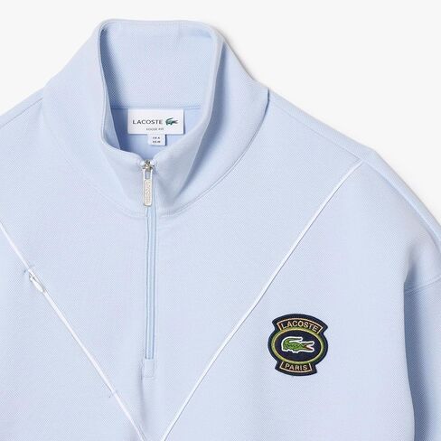 Lacoste Men's Loose Fit High Neck Half Zip Sweatshirt in Saudi Arabia