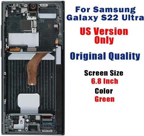 [Phantom Black Frame] for Samsung Galaxy S22 Ultra 6.8" Inch AMOLED Display Touch Screen Digitizer Replacement LCD in Saudi Arabia