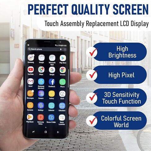 [Phantom Black Frame] for Samsung Galaxy S22 Ultra 6.8" Inch AMOLED Display Touch Screen Digitizer Replacement LCD in Saudi Arabia
