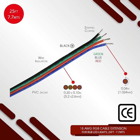 20awg PVC Electrical Wire 2 Conductor Parallel Wire line 50ft [Black 25ft Red 25ft] 20 Gauge Soft and Flexible Hook Up Oxygen Free Strands Tinned Copper Wire in Saudi Arabia