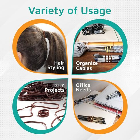 PlasticMill Rubber Bands - #33 Size - Brown Rubberbands - 100 Count. in Kuwait