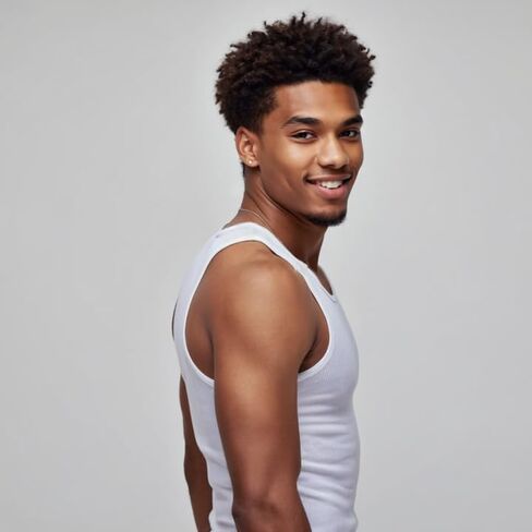 قميص داخلي رجالي من Mody مضلع بدون أكمام، قمصان بدون أكمام قطنية برقبة دائرية للرجال، قميص داخلي من القطن الأبيض، قميص عضلات بدون علامة 6 عبوات in Kuwait