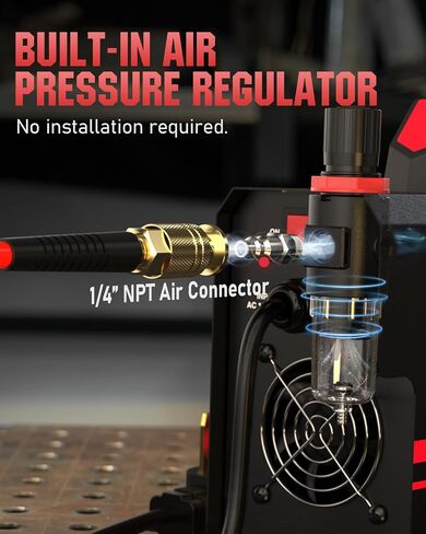 YESWELDER 55 Amp Plasma Cutter Non-High Frequency, Large LED Digital Display Non-Touch Pilot Arc, Digital DC Inverter 110/220V Dual Voltage Plasma Cutting Machine CUT-55DS PRO NEW in Saudi Arabia
