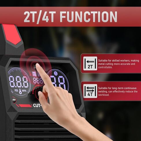YESWELDER 55 Amp Plasma Cutter Non-High Frequency, Large LED Digital Display Non-Touch Pilot Arc, Digital DC Inverter 110/220V Dual Voltage Plasma Cutting Machine CUT-55DS PRO NEW in Saudi Arabia