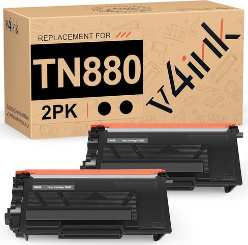 v4ink 2-Pack Compatible Toner Cartridge Replacement for Brother TN880 TN-880 to use with HL-L6200DW HL-L6250DW HL-L6300DW HL-L6400DW MFC-L6700DW MFC-L6750DW MFC-L6800DW MFC-L6900DW (New Version) in Kuwait