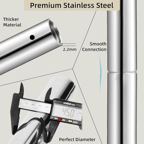 عمود رقص دائم من بريورمان مع عمود رقص بلوحة ثابتة لعمود الرقص المنزلي مع حامل سقف وإكسسوارات تمديد لمزيد من الأمان والثبات in Kuwait