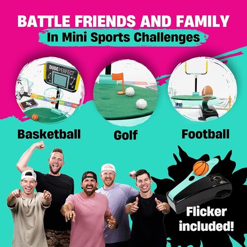 لعبة Dude Perfect The Board، للأطفال الذين يحبون الرياضة والتحديات التنافسية، مثالية لألعاب العائلة والأصدقاء، 2-5 لاعبين، للأعمار من 4 سنوات فما فوق. in Kuwait