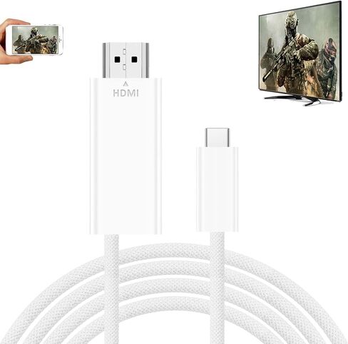 كابل محول USB C إلى HDMI Thunderbolt 3/4 4K MHL مع منفذ شحن سريع 100W PD لجهاز iMac MacBook Surface Switch Galaxy S22 S21 S20 S10 S9 S8 Note 21 20 10 Android Samsung Phone Dex لمراقبة التلفزيون in Kuwait