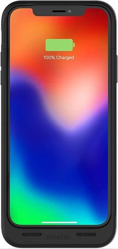 حزمة عصير Mophie اللاسلكية - شحن لاسلكي Qi - حافظة بطارية واقية مصنوعة لهاتف Apple iPhone X - أزرق (401002006) in Saudi Arabia