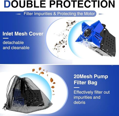 550GPH Submersible Water Pump, 25W Fountain Pump High Lift with 7.2 ft, Ultra Quiet Submersible Pump Fountain Water Pump for Pond Fountain, Fish Tank in Saudi Arabia