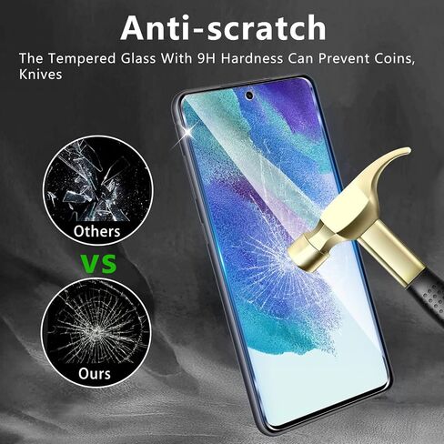 3+3 Pack Privacy Screen Protector Designed for Samsung Galaxy S21 FE With 3 Pack Camera Lens Protector,Full Coverage Anti-Spy Tempered Glass Film,9H Hardness,Bubble Free,Easy to Install in Saudi Arabia