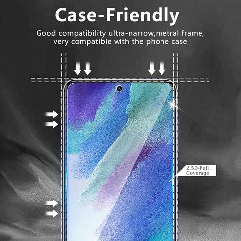 3+3 Pack Privacy Screen Protector Designed for Samsung Galaxy S21 FE With 3 Pack Camera Lens Protector,Full Coverage Anti-Spy Tempered Glass Film,9H Hardness,Bubble Free,Easy to Install in Saudi Arabia