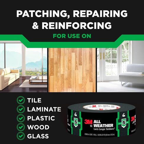 3M All Weather Duct Tape 2540, 1.88 in x 40 yd (48 mm x 36.5 m), 12 rls/cs in Saudi Arabia